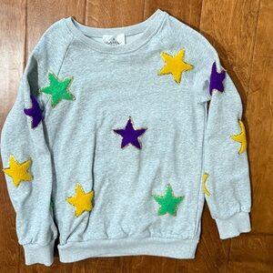NWOT size 12 Belle Cher Mardi Gras Sweater
